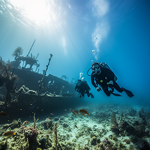 Scuba Diving at Vanderberg Wreck